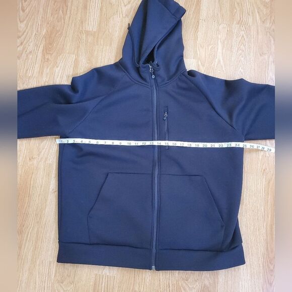 💥32 DEGREES💥  Men's Fleece Tech Sherpa Lined Zip-Front Hoodie - [Large, Black] - Picture 9 of 13